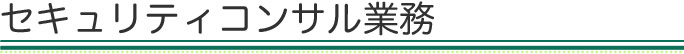 セキュリティコンサル業務について